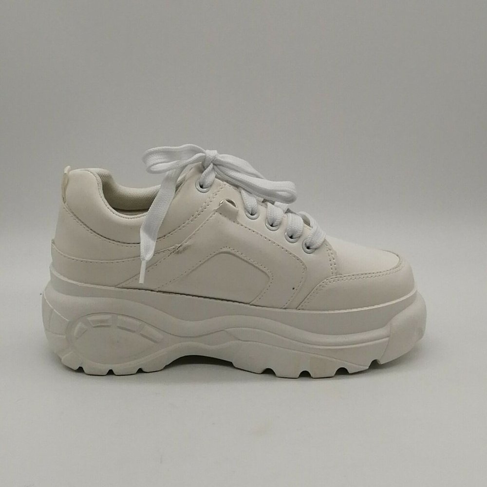 Forever Womens‎ Hyatt 08 Lace Up Sneaker White 6.5 - Picture 2 of 9